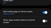 Homescreen customization screenshot