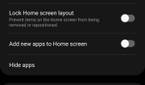 Homescreen customization screenshot
