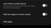 Homescreen customization screenshot