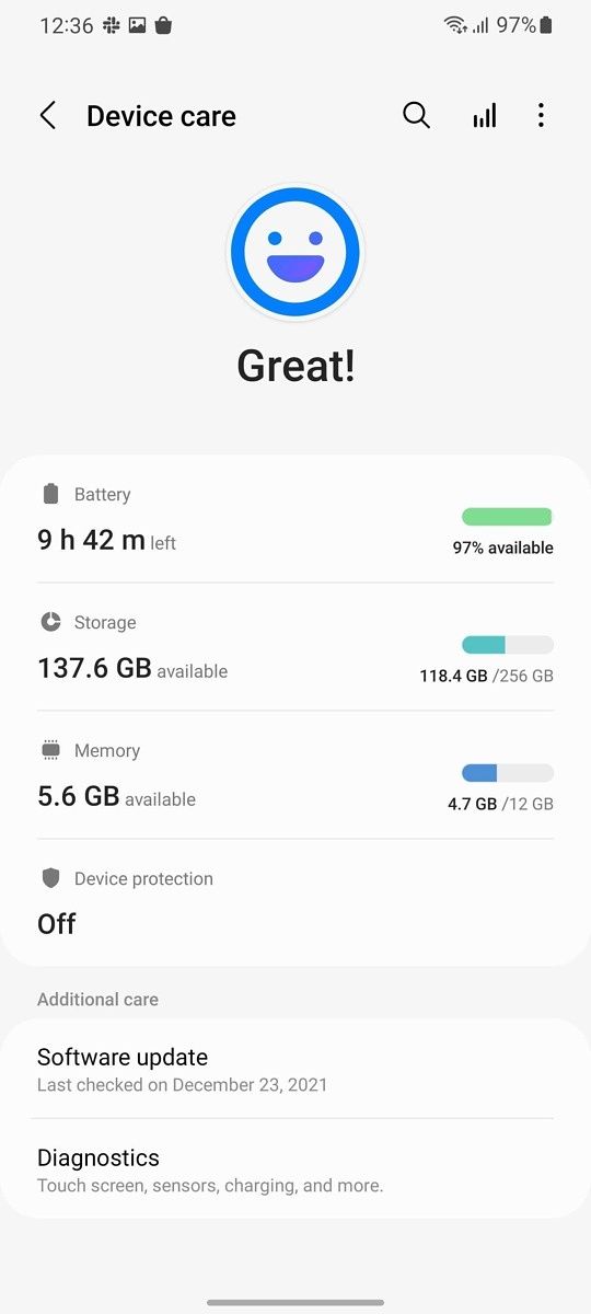 Device care
