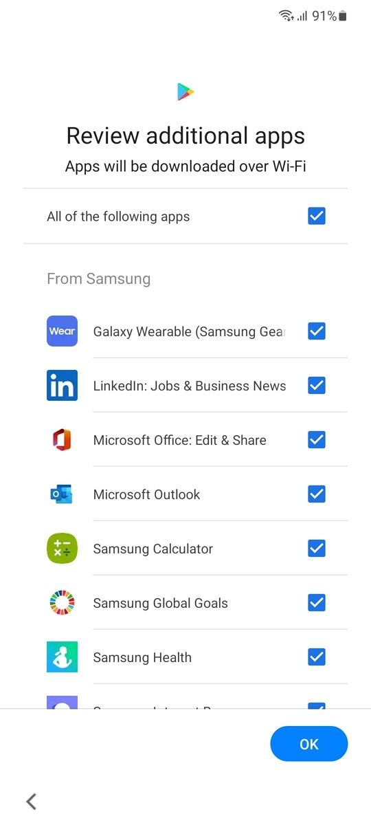 Recommended apps