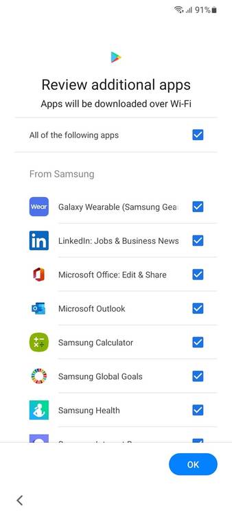 Recommended apps
