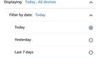 Alexa history date range