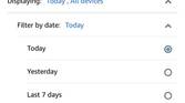 Alexa history date range