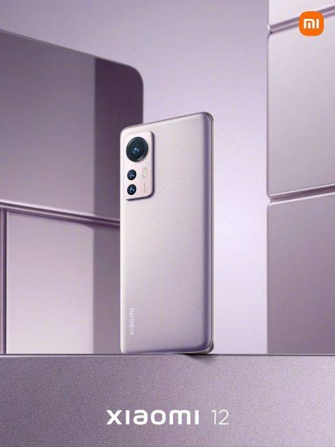 Xiaomi 12 in pink color