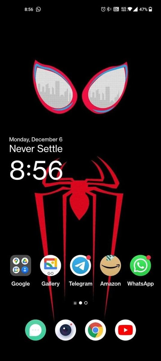 Android 12 for the OnePlus 9 pro on the launcher