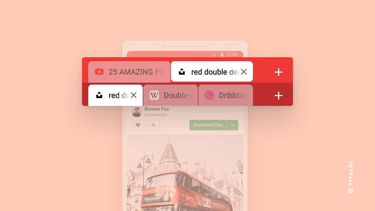 Vivaldi double tabs