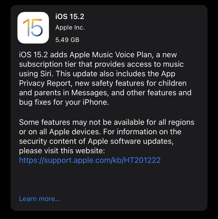 Apple has seeded iOS 15.2 Release Candidate, here's what's new