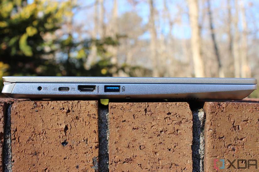 Side view of Acer Swift X