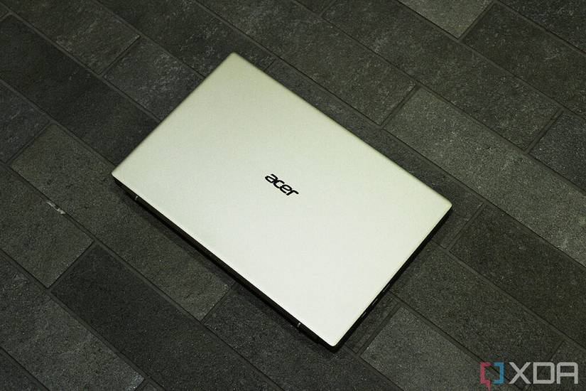 Top down view of laptop