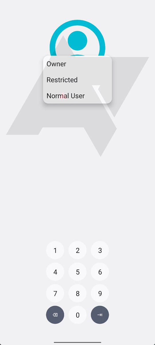 Android 13 profile switcher keyguard