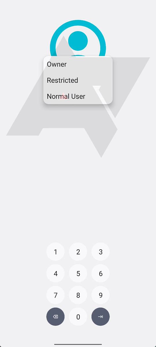 Android 13 profile switcher keyguard