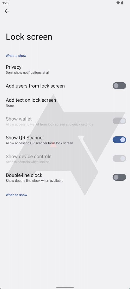 Android 13 show QR scanner