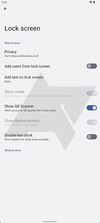 Android 13 show QR scanner