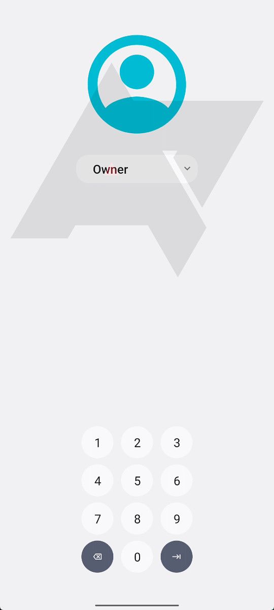 Android 13 profile switcher keyguard