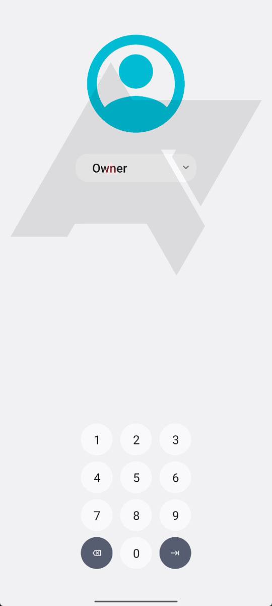 Android 13 profile switcher keyguard