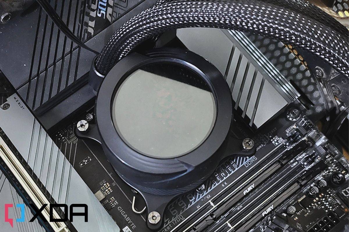 black colored nylon tubes coming out of a waterblock