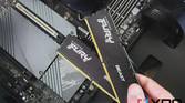 Black-colored Kingston Fury Beast DDR5 memory modules