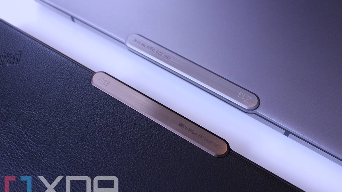 Metal tabs on ThinkPad Z13