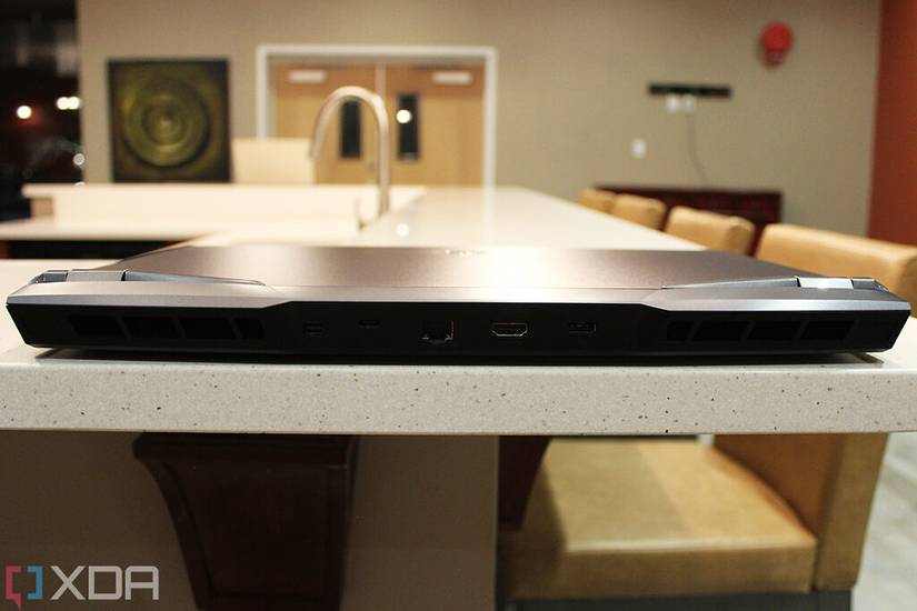 Rear view of MSI Raider GE76