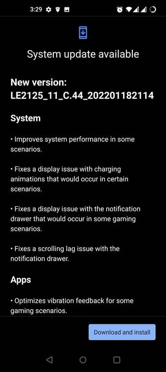 OxygenOS 12 C.44 for the OnePlus 9 and OnePlus 9 Pro