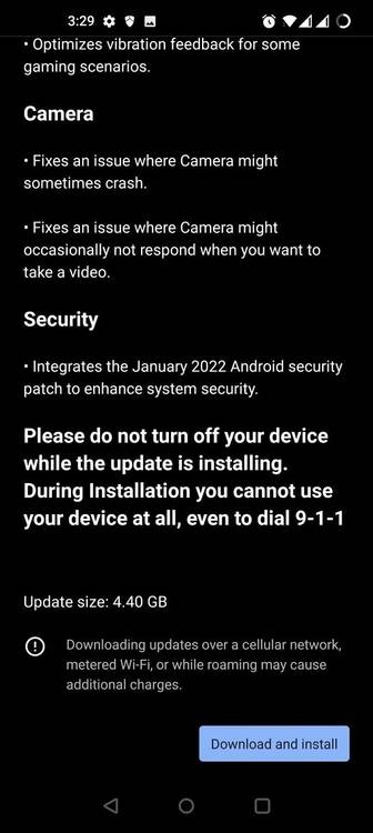 OxygenOS 12 C.44 for the OnePlus 9 and OnePlus 9 Pro