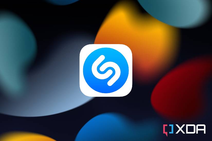 Shazam icon on iOS 15 wallpaper