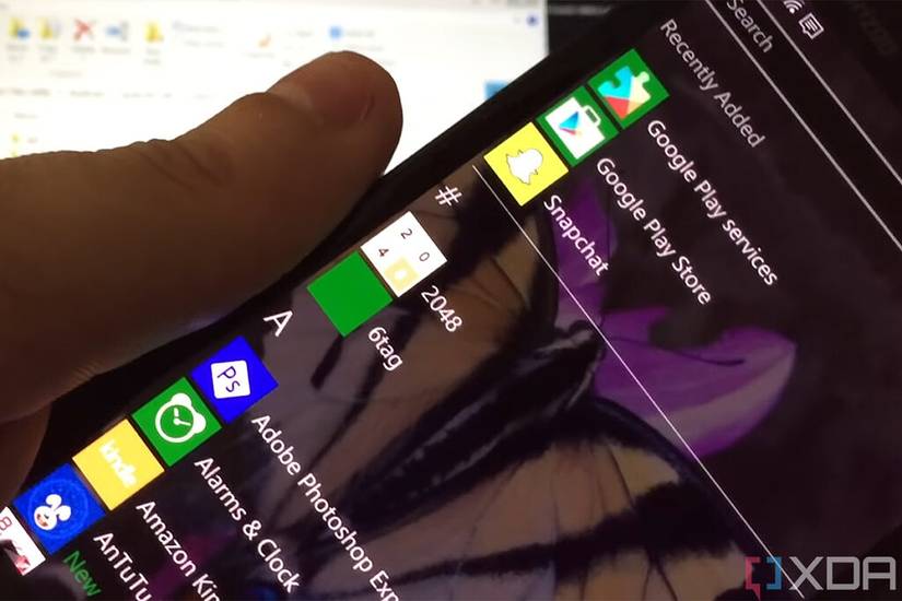 Windows phone showing Android apps