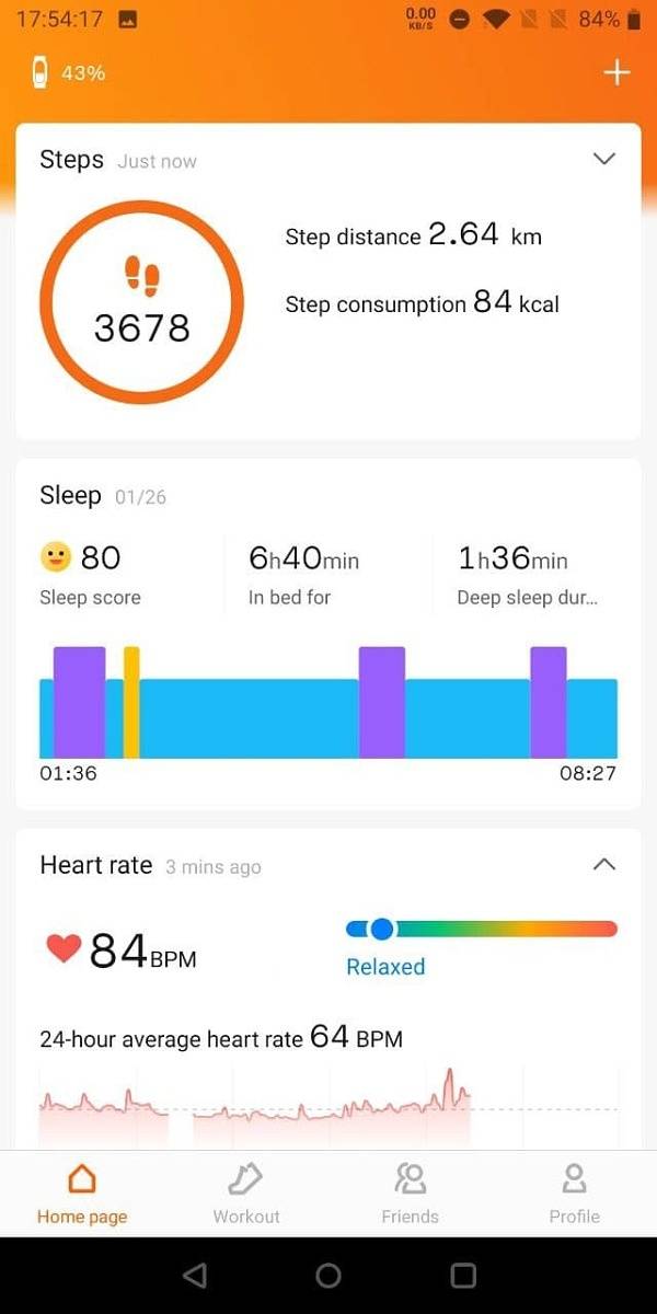 Mi Fitness app screenshot android