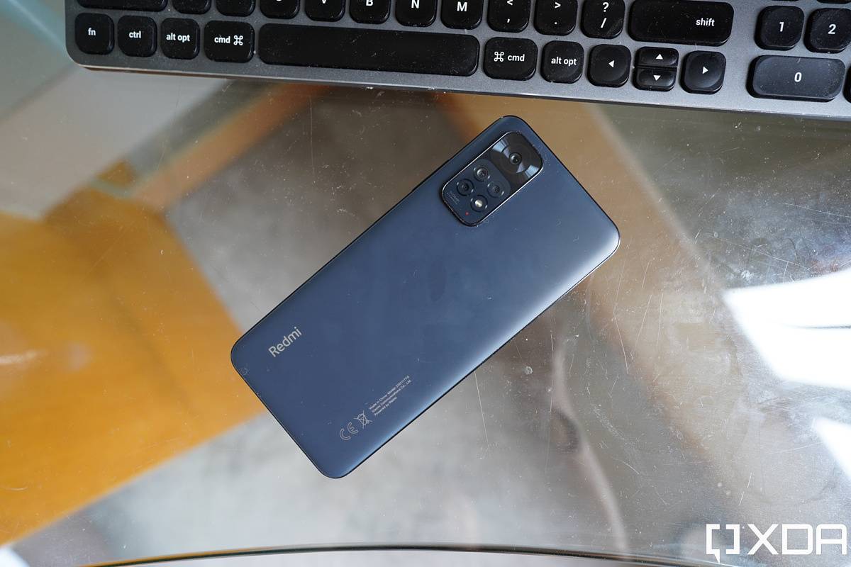 the Redmi Note 11 has a glass back