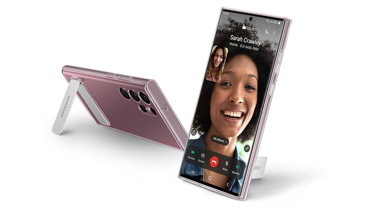 Galaxy S22 Ultra Clear Standing Cover
