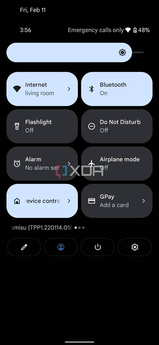 Android 13 quick settings