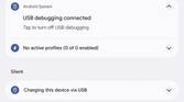 Android 13 DP1 notification shade displaying a new media player UI