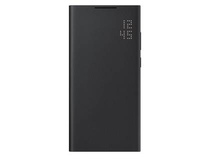 This is a bit like the S-View case, but with just an LED clock (and no noticable cutout) on the front instead of an interactive display. The cover is available in Black and Light Gray.