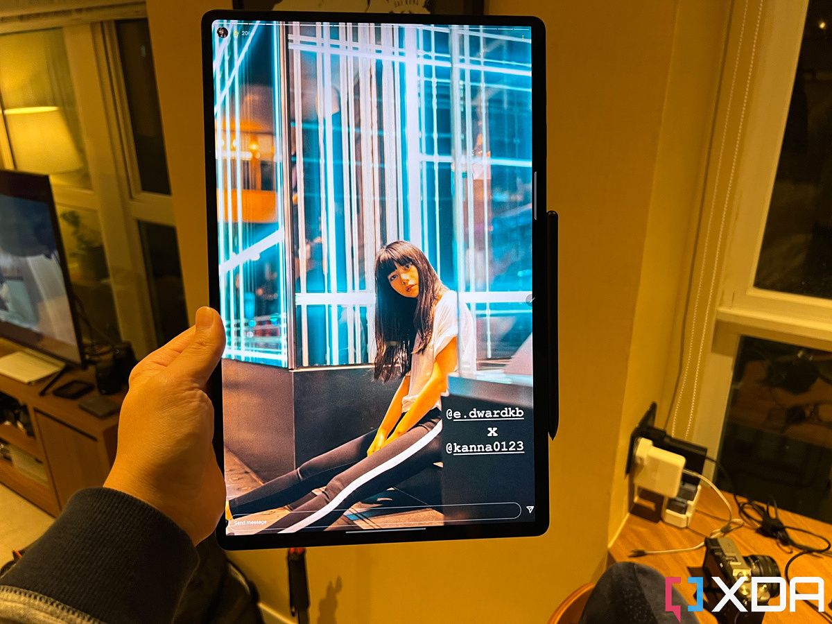 Instagram Story on Tab S8 Ultra