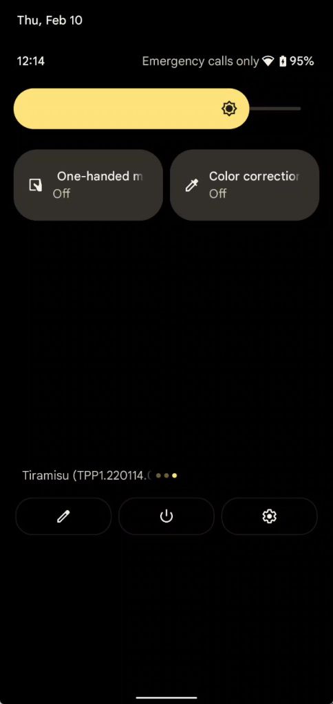 One-handed tile