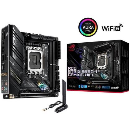 The ASUS ROG Strix B660-I Gaming WiFi is one of the affordable B660 models that comes in a mini-ITX form-factor and supports PCIe 5.0.