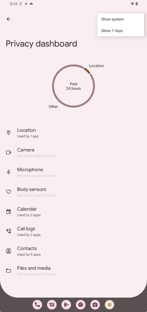 New menu option