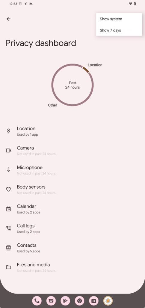 New menu option