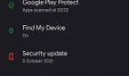 Pixel 3 with update available