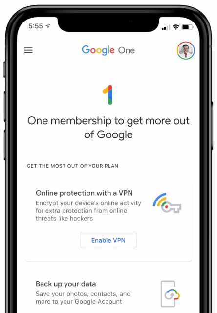 Google One VPN now available on iPhone and iPad