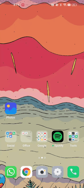 floating window gesture on find x5 pro