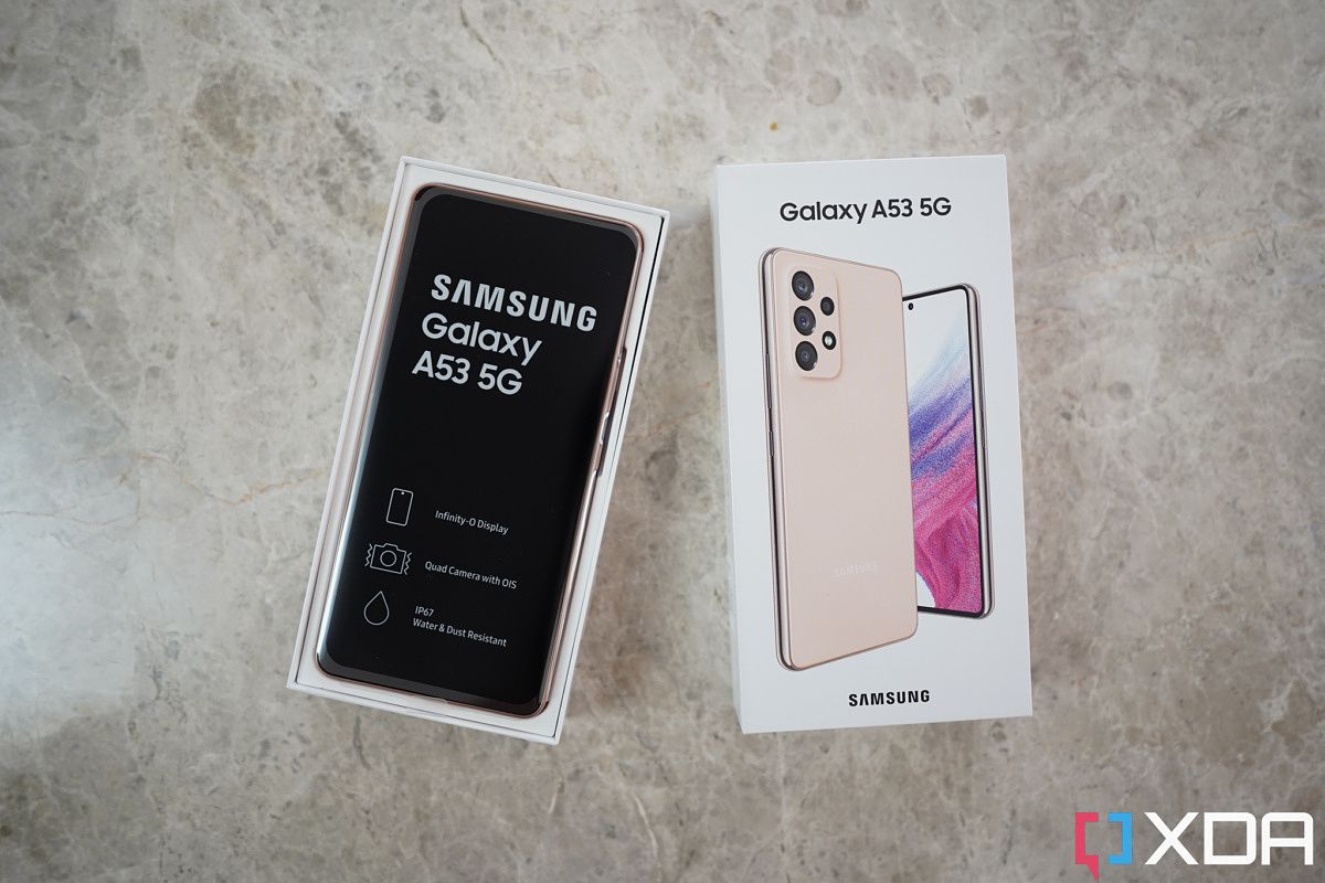 What do you get inside the Samsung Galaxy A53 5G box?