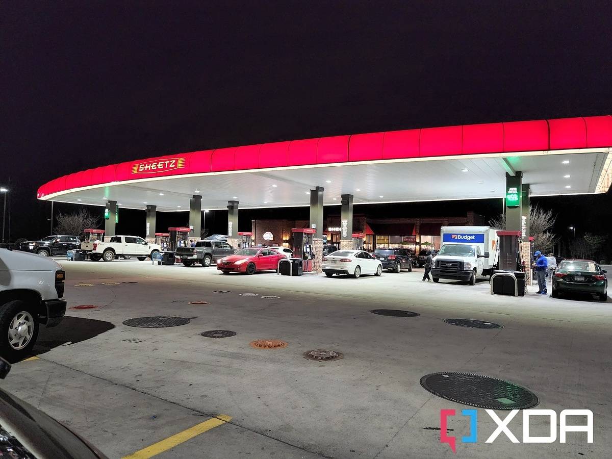 Photo of a gas station