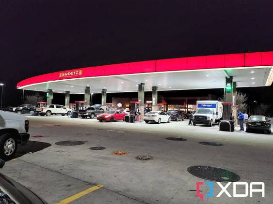 Photo of a gas station