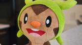 Photo of a Chespin plush with a blur effect