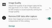 GrapheneOS camera settings