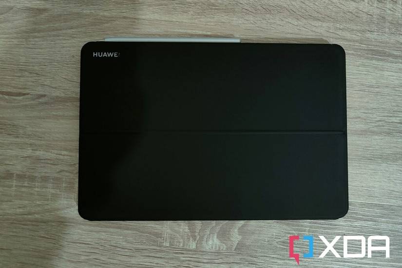 HUAWEI MateBook E with Smart Magnetic Keyboard and case wrapped all around