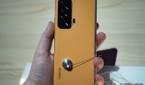 Honor Magic V orange leather back