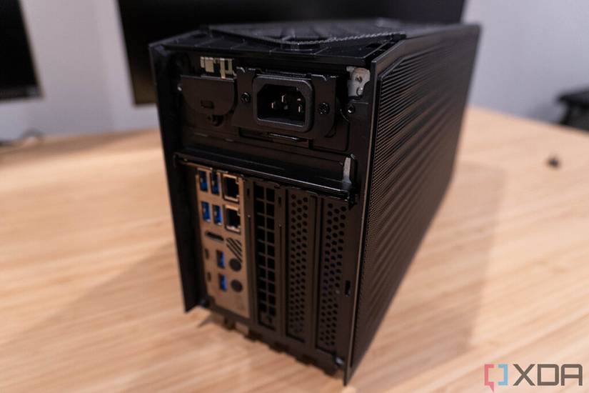 Rear view of Intel NUC 12 Extreme